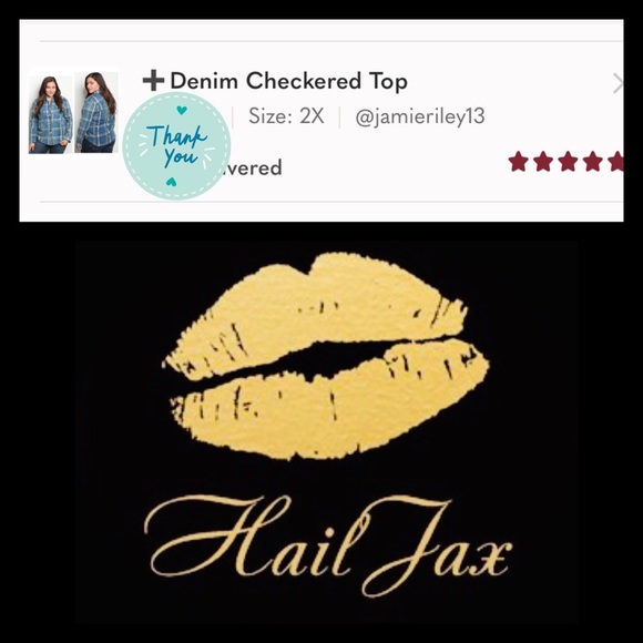 ➕Denim Checkered Top - Picture 2 of 4